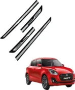 Maruti Suzuki Swift Chrome Side Beading & Door Visor Set