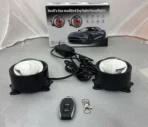 Devil Eye Light for Cars-USB Devil Eye Demon Evil Eye Headlight with Remote, 12v-36v Light Up Big Eyeball Lights Car Headlight with Adjustable Eye.-001
