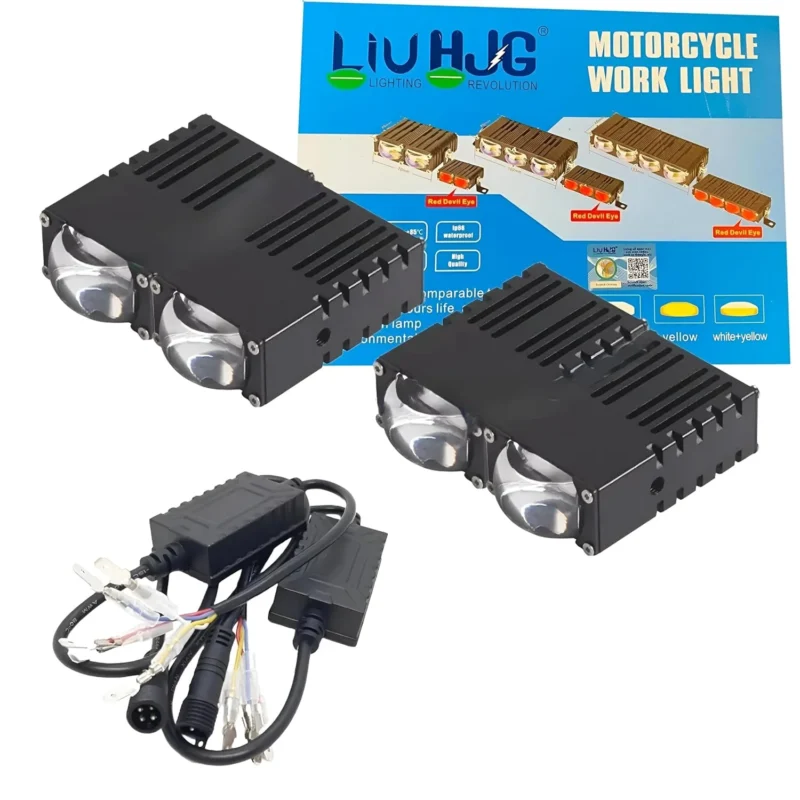 HJG Waymaker V4 3-LED Dual Color LED with Red Devil Eye