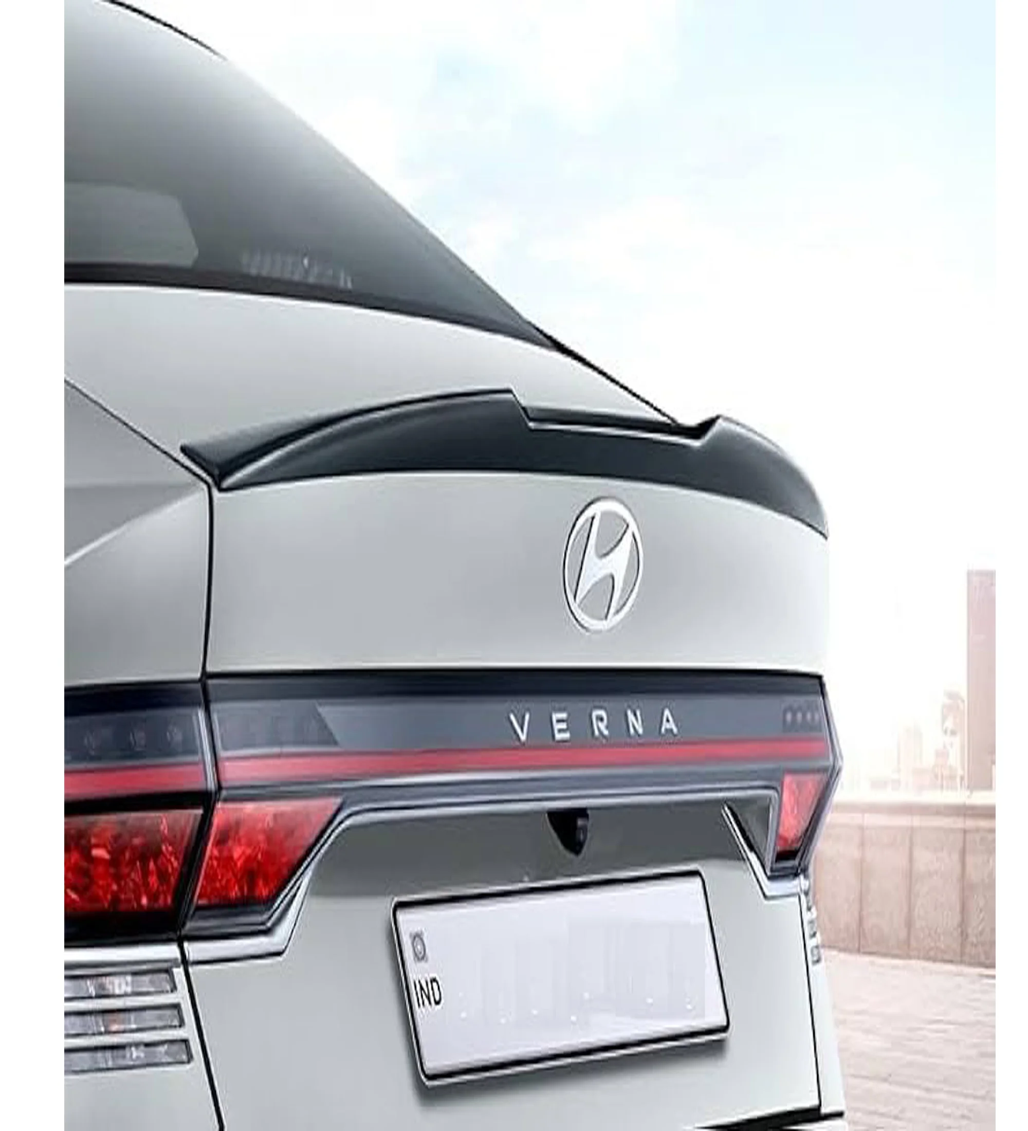 EPIC Automotive Boot Lip Spoiler for Hyundai Verna (Glossy Black, Premium Sedan Edition)
