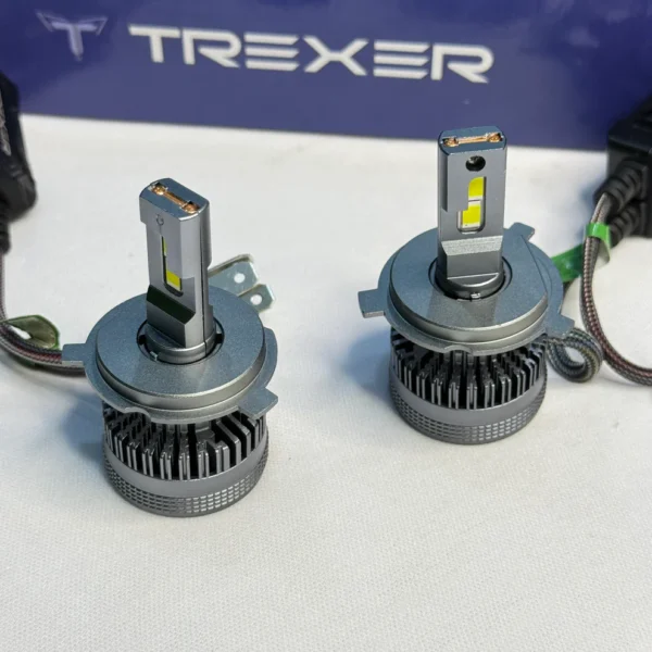 EXC6H4W 36W H4 LED Headlight 3800LM Driving Headlamp Conversion Kit 6000K High/Low Bright Beam Chip IP67 Fog Light for SUVs Trucks Sedans Motorcycles (White, 2Pcs)